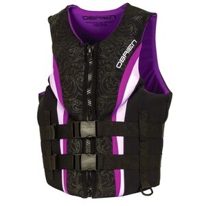O'Brien Black and Purple Life Jacket